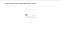 Desktop Screenshot of lfslearning.londonfs.com