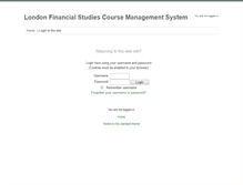 Tablet Screenshot of lfslearning.londonfs.com